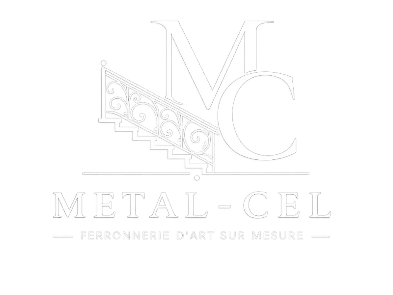 metal cel logo white transparent